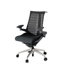 アクト2 KJ447SAHZDT1T1エラストマバック テクスチャード 可動肘 ハンガーナイロンキャスター[ ベースカラー: T1 張地カラー: T1T1 / ブラック  ]