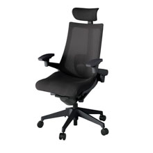 【 公式ストア限定モデル 】 アクト2 KJ457JVE-T1T1C メッシュバック ヘッドレスト 可動肘 ナイロンキャスター [ベースカラーT1 / ブラックT ・張地カラー T1 / ブラックT ]