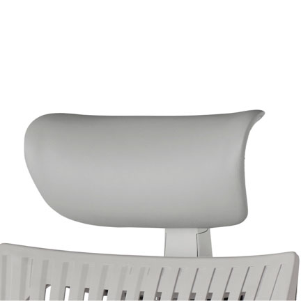 アクト2 オプション  アジャスタブルヘッドサポート KJP-420DB-GNT6 ビニールレザー [ フレーム : ライトグレー / 張地 : ライトグレー]