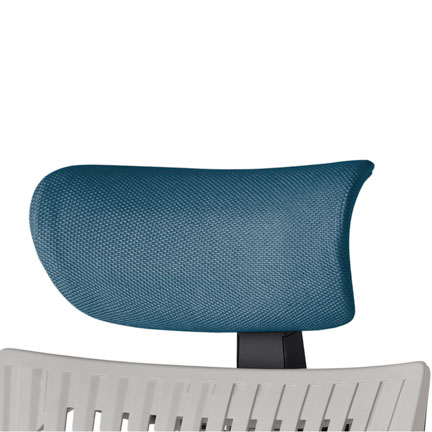 アクト2 オプション  アジャスタブルヘッドサポート KJP-420PS-T1N3 プレーンクロス [ フレーム : ブラック / 張地 : ライトインディゴ]