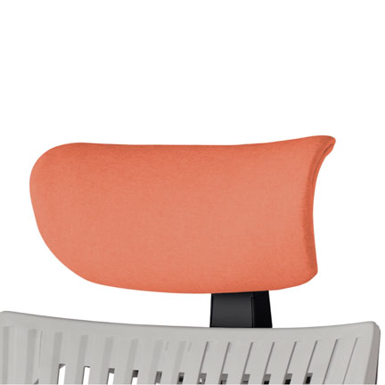 アクト2 オプション  アジャスタブルヘッドサポート KJP-420SA-T1D4 テクスチャードクロス [ フレーム : ブラック / 張地 : パーシモオレンジ]