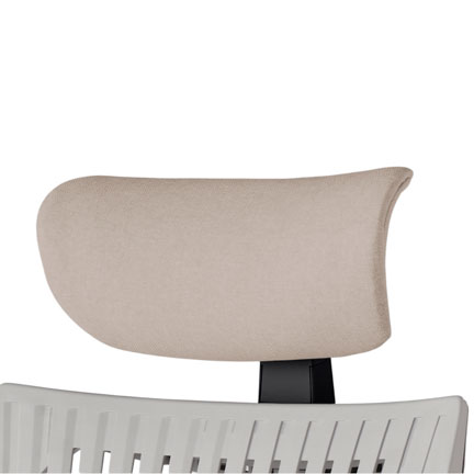 アクト2 オプション  アジャスタブルヘッドサポート KJP-420SA-T1F6 テクスチャードクロス [ フレーム : ブラック / 張地 : グレイッシュブラウン]