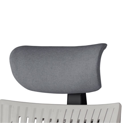 アクト2 オプション  アジャスタブルヘッドサポート KJP-420SA-T1T3 テクスチャードクロス [ フレーム : ブラック / 張地 : ダークグレー]