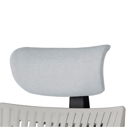 アクト2 オプション  アジャスタブルヘッドサポート KJP-420SA-T1T7 テクスチャードクロス [ フレーム : ブラック / 張地 : ホワイトグレー]