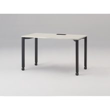 アクトリンク パーソナルテーブル キャスター脚 W1200×D600×H720　JP-1206HWC-TH　［TH：天板 61/アッシュドパインL×脚 T1/サテンブラックT］