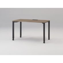 アクトリンク パーソナルテーブル キャスター脚 W1200×D600×H720　JP-1206HWC-TM　［TM：天板 71/アッシュドオークＭ×脚 T1/サテンブラックT］