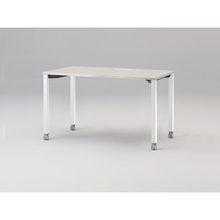 アクトリンク パーソナルテーブル キャスター脚 W1200×D600×H720　JP-1206HWC-WH　［WH：天板 61/アッシュドパインL×脚 W9/ホワイトW］