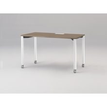 アクトリンク パーソナルテーブル キャスター脚 W1200×D600×H720　JP-1206HWC-WM　［WM：天板 71/アッシュドオークM×脚 W9/ホワイトW］