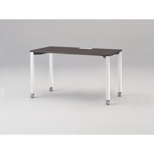 アクトリンク パーソナルテーブル キャスター脚 W1200×D600×H720　JP-1206HWC-WR　［WR：天板 81/アッシュドオークD×脚 W9/ホワイトW］