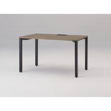 アクトリンク パーソナルテーブル アジャスター脚 W1200×D700×H720　JP-1207HWA-TM　［TM：天板 71/アッシュドオークＭ×脚 T1/サテンブラックT］