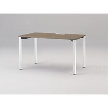 アクトリンク パーソナルテーブル アジャスター脚 W1200×D700×H720　JP-1207HWA-WM　［WM：天板 71/アッシュドオークM×脚 W9/ホワイトW］