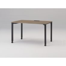 アクトリンク パーソナルテーブル キャスター脚 W1200×D700×H720　JP-1207HWC-TM　［TM：天板 71/アッシュドオークＭ×脚 T1/サテンブラックT］