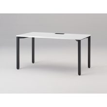 アクトリンク パーソナルテーブル アジャスター脚 W1400×D700×H720　JP-1407HWA-TL　［TL：天板 W9/ホワイトW×脚 T1/サテンブラックT］