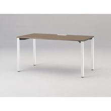 アクトリンク パーソナルテーブル アジャスター脚 W1400×D700×H720　JP-1407HWA-WM　［WM：天板 71/アッシュドオークM×脚 W9/ホワイトW］