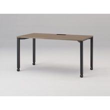アクトリンク パーソナルテーブル キャスター脚 W1400×D700×H720　JP-1407HWC-TM　［TM：天板 71/アッシュドオークＭ×脚 T1/サテンブラックT］