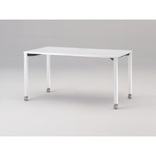 アクトリンク パーソナルテーブル キャスター脚 W1400×D700×H720　JP-1407HWC-WL　［WL：天板 W9/ホワイトW×脚 W9/ホワイトW］