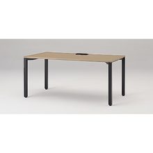 アクトリンク パーソナルテーブル アジャスター脚 W1600×D800×H720　JP-1608HWA-TM　［TM：天板 71/アッシュドオークＭ×脚 T1/サテンブラックT］