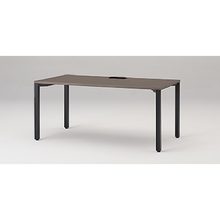 アクトリンク パーソナルテーブル アジャスター脚 W1600×D800×H720　JP-1608HWA-TR　［TR：天板 81/アッシュドオークD×脚 T1/サテンブラックT］