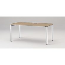 アクトリンク パーソナルテーブル アジャスター脚 W1600×D800×H720　JP-1608HWA-WM　［WM：天板 71/アッシュドオークM×脚 W9/ホワイトW］