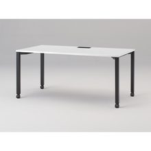 アクトリンク パーソナルテーブル キャスター脚 W1600×D800×H720　JP-1608HWC-TL　［TL：天板 W9/ホワイトW×脚 T1/サテンブラックT］