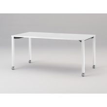 アクトリンク パーソナルテーブル キャスター脚 W1600×D800×H720　JP-1608HWC-WL　［WL：天板 W9/ホワイトW×脚 W9/ホワイトW］