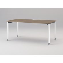 アクトリンク パーソナルテーブル キャスター脚 W1600×D800×H720　JP-1608HWC-WM　［WM：天板 71/アッシュドオークM×脚 W9/ホワイトW］
