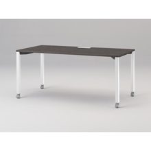 アクトリンク パーソナルテーブル キャスター脚 W1600×D800×H720　JP-1608HWC-WR　［WR：天板 81/アッシュドオークD×脚 W9/ホワイトW］