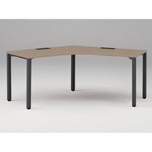 アクトリンク パーソナルテーブル 120°オペレーション アジャスター脚 W1200×D600×H720　JP-2266SWA-TM　［TM：天板 71/アッシュドオークＭ×脚 T1/サテンブラックT］