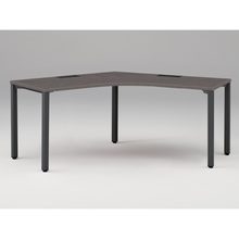 アクトリンク パーソナルテーブル 120°オペレーション アジャスター脚 W1200×D600×H720　JP-2266SWA-TR　［TR：天板 81/アッシュドオークD×脚 T1/サテンブラックT］