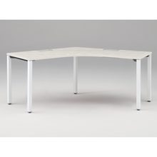 アクトリンク パーソナルテーブル 120°オペレーション アジャスター脚 W1200×D600×H720　JP-2266SWA-WH　［WH：天板 61/アッシュドパインL×脚 W9/ホワイトW］