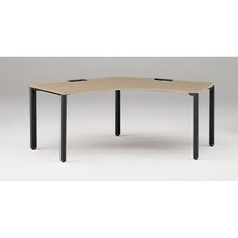 アクトリンク パーソナルテーブル 120°オペレーション アジャスター脚 W1200×D700×H720　JP-2277SWA-TM　［TM：天板 71/アッシュドオークＭ×脚 T1/サテンブラックT］