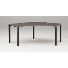 アクトリンク パーソナルテーブル 120°オペレーション アジャスター脚 W1200×D700×H720　JP-2277SWA-TR　［TR：天板 81/アッシュドオークD×脚 T1/サテンブラックT］