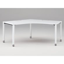 アクトリンク パーソナルテーブル 120°オペレーション キャスター脚 W1200×D700×H720　JP-2277SWC-WL　［WL：天板 W9/ホワイトW×脚 W9/ホワイトW］
