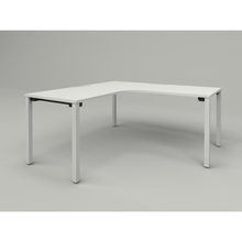 アクトリンク パーソナルテーブル 90°オペレーション（7/7） アジャスター脚 W1600(700)×D1600(700)×H720　JP-6677KWA-WL　［WL：天板 W9/ホワイトW×脚 W9/ホワイトW］