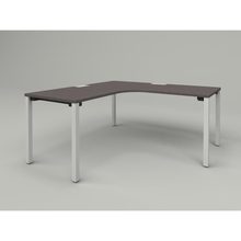 アクトリンク パーソナルテーブル 90°オペレーション（7/7） アジャスター脚 W1600(700)×D1600(700)×H720　JP-6677KWA-WR　［WR：天板 81/アッシュドオークD×脚 W9/ホワイトW］