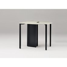 アクトリンク ハイテーブル片R型 配線キャップ付 アジャスター脚 W1200×D1200×H1050　JPH-1212RWA-TH　［TH：天板 61/アッシュドパインL×脚 T1/サテンブラックT］