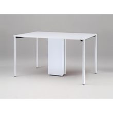 アクトリンク ハイテーブル角型 配線キャップ付両面タイプ アジャスター脚 W1800×D1200×H1050　JPH-1812HWA-WL　［WL：天板 W9/ホワイトW×脚 W9/ホワイトW］