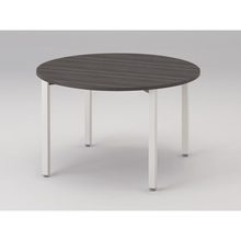 アクトリンク ミーティングテーブル 円型 配線キャップなし アジャスター脚 φ1200×H720　JPM-1212CNA-WR　［WR：天板 81/アッシュドオークD×脚 W9/ホワイトW］