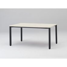 アクトリンク ミーティングテーブル 角型 配線キャップなし アジャスター脚 W1500×D700×H720　JPM-1507HNA-TH　［TH：天板 61/アッシュドパインL×脚 T1/サテンブラックT］