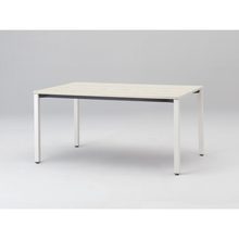 アクトリンク ミーティングテーブル 角型 配線キャップなし アジャスター脚 W1500×D700×H720　JPM-1507HNA-WH　［WH：天板 61/アッシュドパインL×脚 W9/ホワイトW］