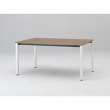 アクトリンク ミーティングテーブル 角型 配線キャップなし アジャスター脚 W1500×D700×H720　JPM-1507HNA-WM　［WM：天板 71/アッシュドオークM×脚 W9/ホワイトW］