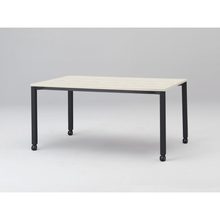 アクトリンク ミーティングテーブル 角型 配線キャップなし キャスター脚 W1500×D700×H720　JPM-1507HNC-TH　［TH：天板 61/アッシュドパインL×脚 T1/サテンブラックT］