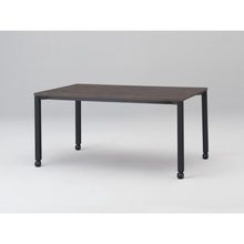 アクトリンク ミーティングテーブル 角型 配線キャップなし キャスター脚 W1500×D750×H720　JPM-1507HNC-TR　［TR：天板 81/アッシュドオークD×脚 T1/サテンブラックT］