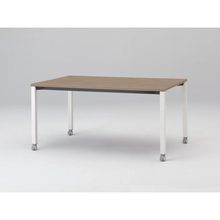 アクトリンク ミーティングテーブル 角型 配線キャップなし キャスター脚 W1500×D700×H720　JPM-1507HNC-WM　［WM：天板 71/アッシュドオークM×脚 W9/ホワイトW］