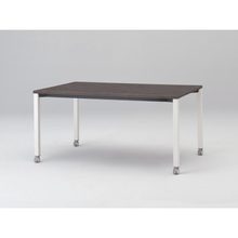 アクトリンク ミーティングテーブル 角型 配線キャップなし キャスター脚 W1500×D700×H720　JPM-1507HNC-WR　［WR：天板 81/アッシュドオークD×脚 W9/ホワイトW］