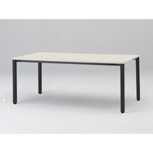 アクトリンク ミーティングテーブル 角型 配線キャップなし アジャスター脚 W1800×D900×H720　JPM-1809HNA-TH　［TH：天板 61/アッシュドパインL×脚 T1/サテンブラックT］