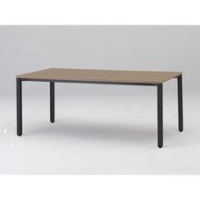 アクトリンク ミーティングテーブル 角型 配線キャップなし アジャスター脚 W1800×D900×H720　JPM-1809HNA-TM　［TM：天板 71/アッシュドオークＭ×脚 T1/サテンブラックT］