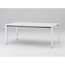 アクトリンク ミーティングテーブル 角型 配線キャップなし アジャスター脚 W1800×D900×H720　JPM-1809HNA-WL　［WL：天板 W9/ホワイトW×脚 W9/ホワイトW］