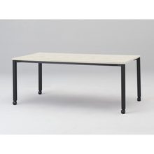 アクトリンク ミーティングテーブル 角型 配線キャップなし キャスター脚 W1800×D900×H720　JPM-1809HNC-TH　［TH：天板 61/アッシュドパインL×脚 T1/サテンブラックT］