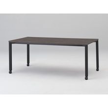 アクトリンク ミーティングテーブル 角型 配線キャップなし キャスター脚 W1800×D900×H720　JPM-1809HNC-TR　［TR：天板 81/アッシュドオークD×脚 T1/サテンブラックT］